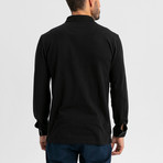 Baron Long-Sleeve Polo // Black (3XL)