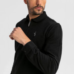 Baron Long-Sleeve Polo // Black (S)