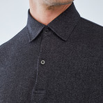 Charles Long-Sleeve Polo // Black (XL)