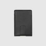 Card Wallet with Cash Pocket // RFID Blocking (Black)