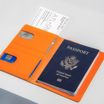 Passport Wallet // Sport Leather // Non-RFID Blocking (Black)
