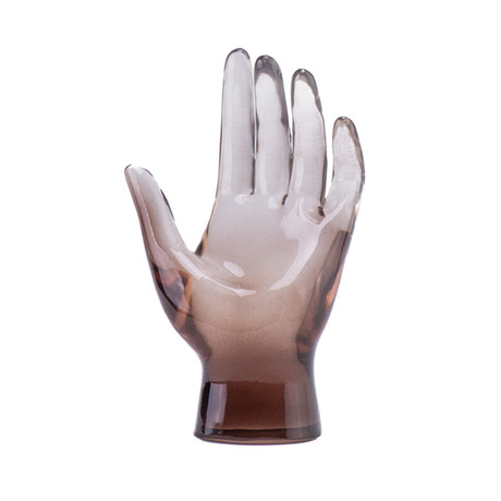 Clear Resin Hand Sculpture