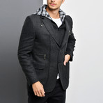 Vera Coat // Patterned Anthracite (Small)