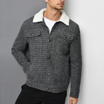 Capitol Coat // Patterned Black (Small)