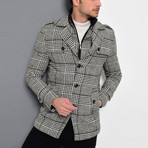 Sequoia Coat // Patterned Black (Small)