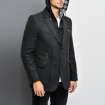 Vera Coat // Patterned Anthracite (Small)