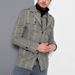 Sequoia Coat // Checked Gray (Medium)