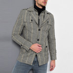 Sequoia Coat // Checked Gray (Medium)