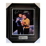 Leonard Nimoy + William Shatner // Autographed Photo Display // Star Trek