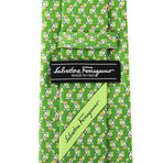 Silk Rabbit Tie // Green