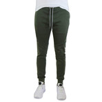 Moisture Wicking Track Pants // Heather Olive (2XL)
