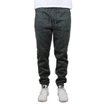 Heathered Fleece Lined Jogger // Charcoal (L)