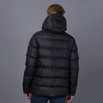 Liam Hooded Coat // Black (XL)