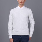 Solid Pullover // Ecru Melange (XL)