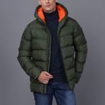 William Hooded Coat // Green (L)
