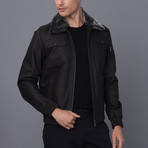 Cameron Leather Jacket // Brown (L)