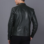 Andrew Leather Jacket // Green (M)