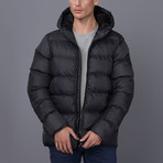 James Hooded Coat // Anthracite (3XL)