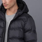 James Hooded Coat // Anthracite (S)