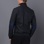 Julian Leather Jacket // Navy (L)