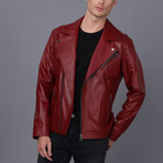 Ryan Leather Jacket // Bordeaux (3XL)