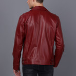 Ryan Leather Jacket // Bordeaux (M)