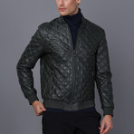 Isaac Leather Jacket // Green (M)