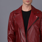 Ryan Leather Jacket // Bordeaux (XL)