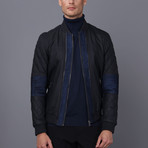 Julian Leather Jacket // Navy (2XL)