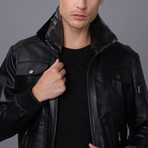 Theodore Leather Jacket // Black (M)