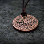 Helm of Awe Copper Necklace