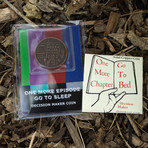Go To Bed Decision Coin Bundle // Set of 2 Coins // One More Episode + One More Chapter Coins