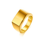 Rectangular Signet Ring // Yellow (Size 7)