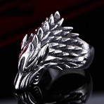 Game of Throne Wolf Ring // White (Size 7)