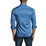 Long Sleeve Button Up Shirt // Sky Blue (XL)
