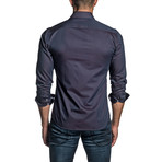 Long Sleeve Button Up Shirt // Plum (S)