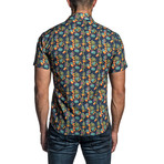 Cactus Short Sleeve Shirt // Blue (XL)