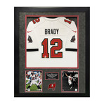 Tom Brady // Tampa Bay Buccaneers White Jersey // Framed // Signed