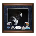 Tom Brady & Super Bowl Patches // Framed // Signed