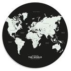 World Map // Black (Small)