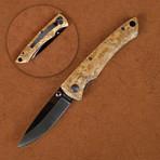Ceramic Folding Knife // Desert Ironwood Handle Pocket Clip