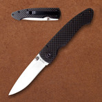Ceramic Folding Knife // Carbon Fiber Handle Pocket Clip