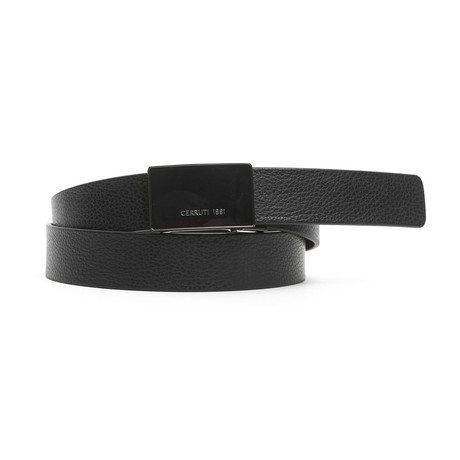 Cory Men's Leather Belt // Black // 49"