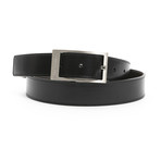 Landon Men's Leather Belt // Black-Brown // 45"