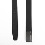 Reed Men's Leather Belt // Black Bordeaux // 45"