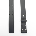 Coby Men's Leather Belt // Grigio Gray // 45"