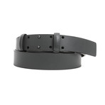 Coby Men's Leather Belt // Grigio Gray // 45"