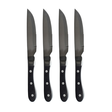 Steak Knives // 4 Piece Set (White Handles)