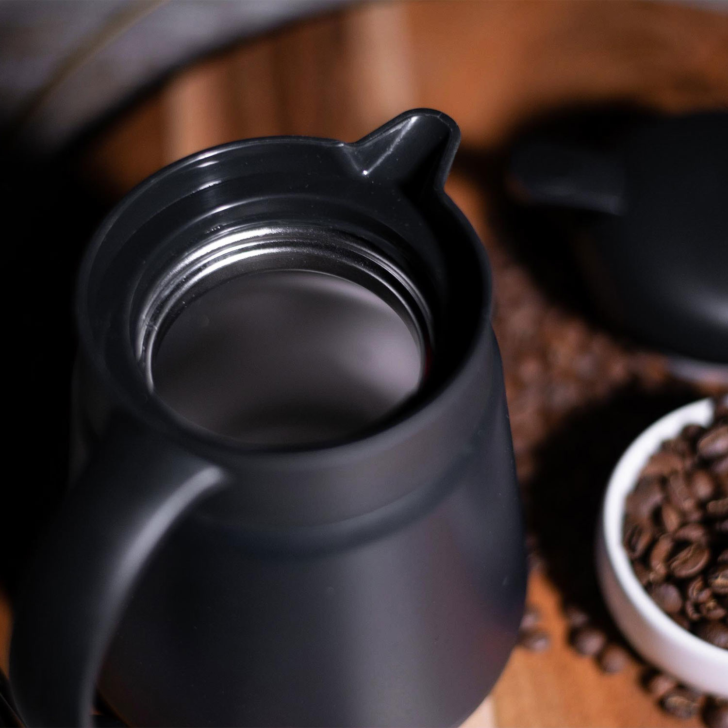 Lafeeca Thermal Coffee Carafe - Beverages Dispenser - Tea Pot Water Pitcher  - 1500 ml Black