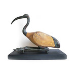 A Reconstructed Egyptian Bronze And Wood Ibis, Late Period, Ca. 664 - 332 BCE